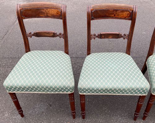 SET OF FOUR GEORGIAN MAHOGANY DINING CHAIRS - ADDITIONAL PHOTO 3