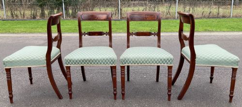 SET OF FOUR GEORGIAN MAHOGANY DINING CHAIRS - ADDITIONAL PHOTO 5