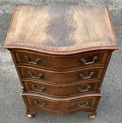 WALNUT TALL CHEST OF DRAWERS - ADDITIONAL PHOTO 6