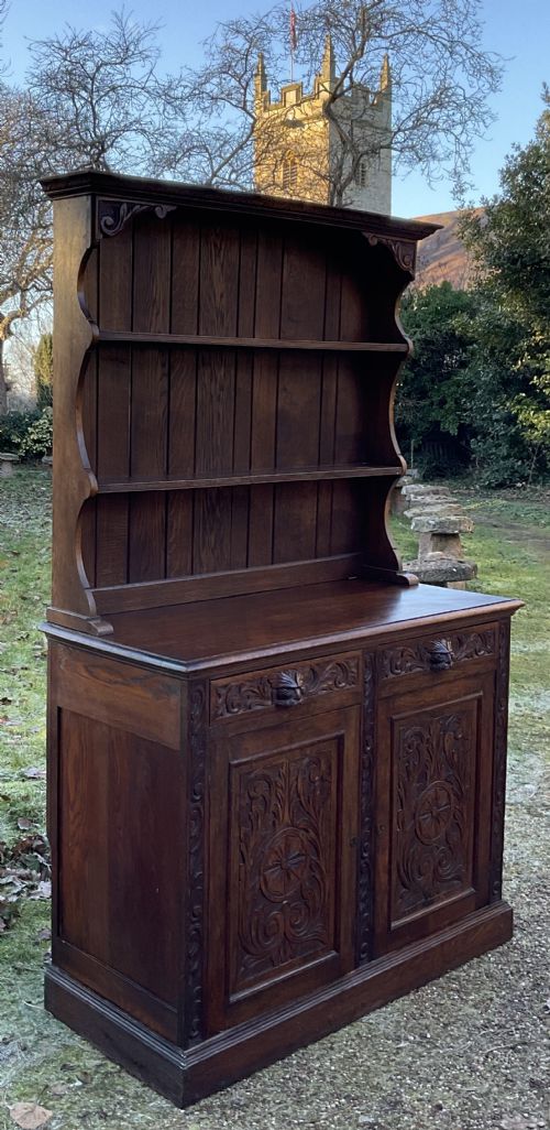 fig 1. Victorian Carved Oak Dresser