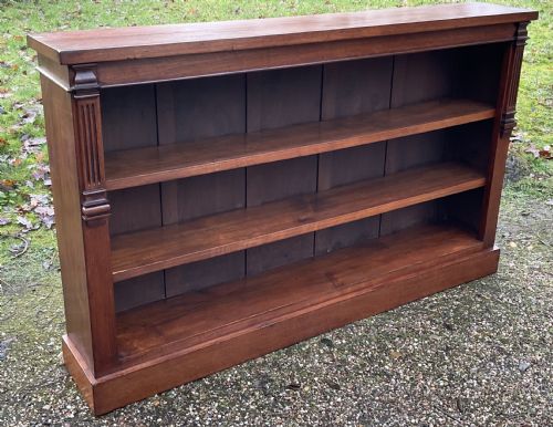 Victorian Mahogany Open Bookcase
