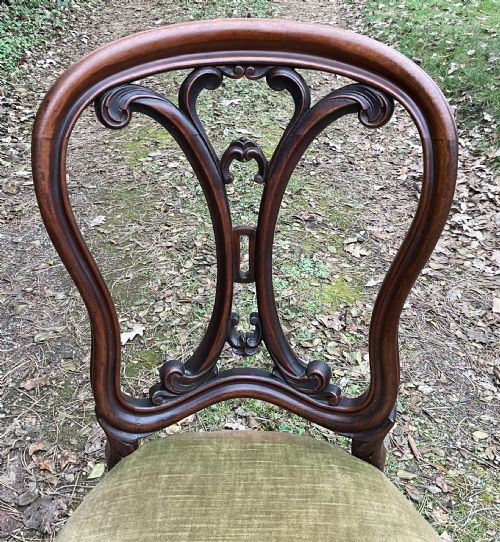 SET OF SIX VICTORIAN MAHOGANY DINING CHAIRS - ADDITIONAL PHOTO 3