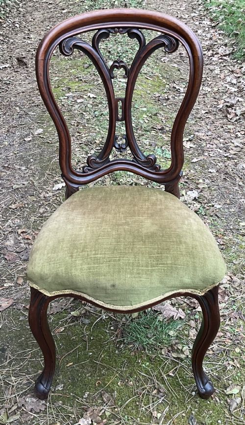SET OF SIX VICTORIAN MAHOGANY DINING CHAIRS - ADDITIONAL PHOTO 6