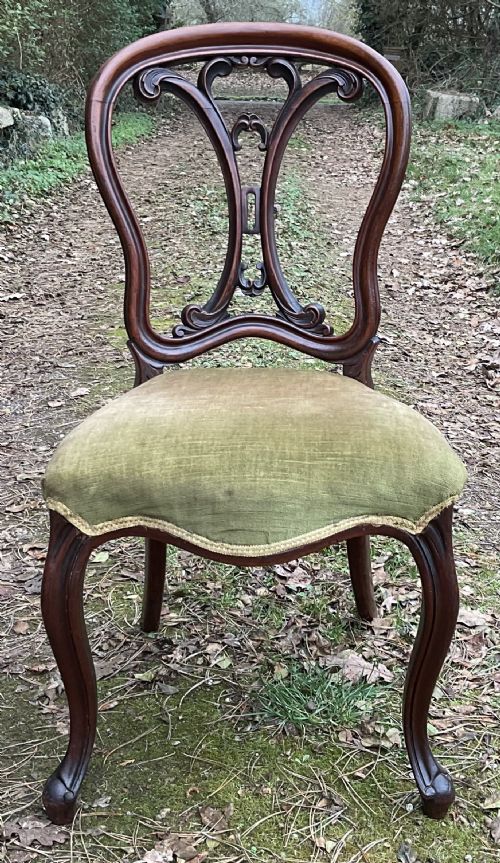 SET OF SIX VICTORIAN MAHOGANY DINING CHAIRS - ADDITIONAL PHOTO 7