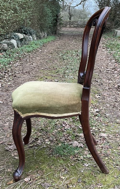 SET OF SIX VICTORIAN MAHOGANY DINING CHAIRS - ADDITIONAL PHOTO 8