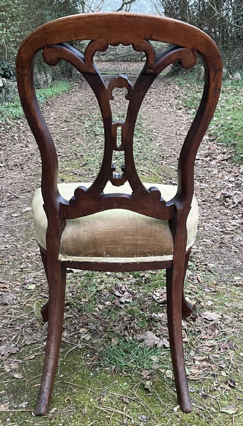 SET OF SIX VICTORIAN MAHOGANY DINING CHAIRS - ADDITIONAL PHOTO 9