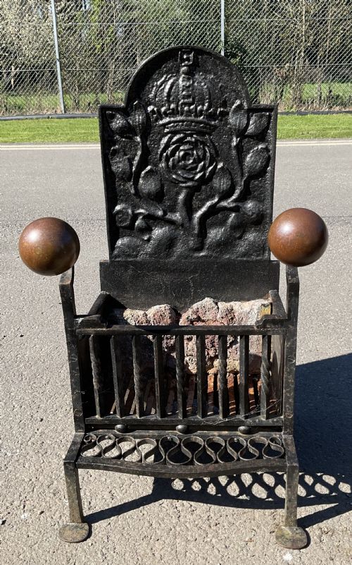 ARTS CRAFT IRON FIREGRATE - ADDITIONAL PHOTO 1
