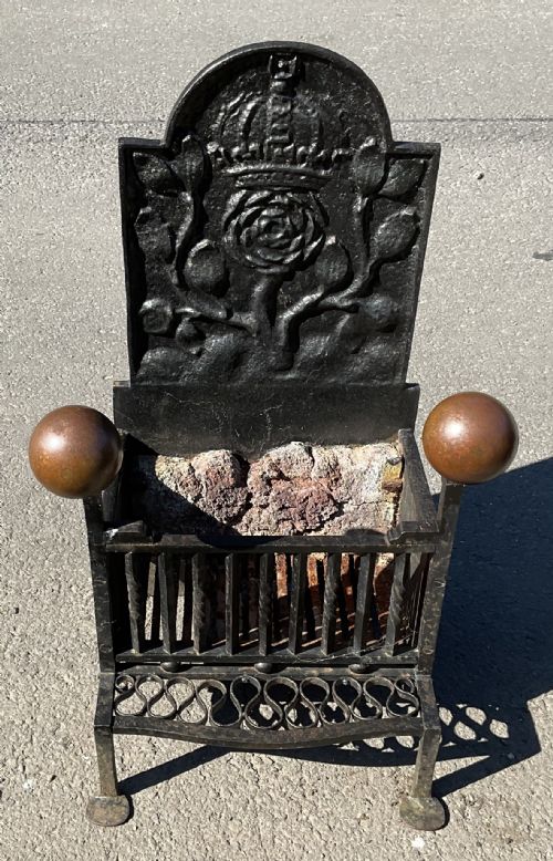 ARTS CRAFT IRON FIREGRATE - ADDITIONAL PHOTO 2
