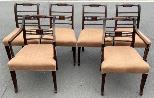 SET OF SIX GEORGIAN MAHOGANY DINING CHAIRS - ADDITIONAL PHOTO 1