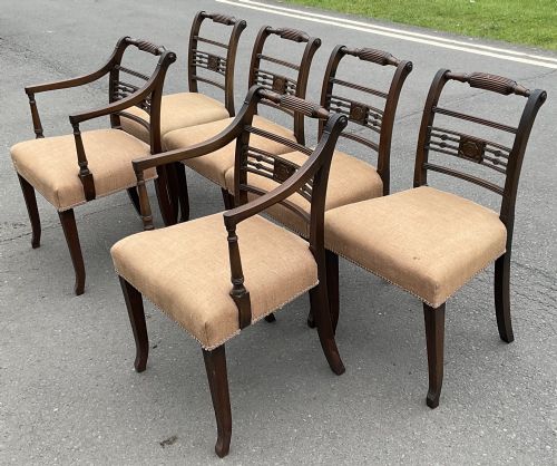 SET OF SIX GEORGIAN MAHOGANY DINING CHAIRS - ADDITIONAL PHOTO 3
