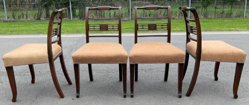 SET OF SIX GEORGIAN MAHOGANY DINING CHAIRS - ADDITIONAL PHOTO 6