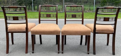 SET OF SIX GEORGIAN MAHOGANY DINING CHAIRS - ADDITIONAL PHOTO 7