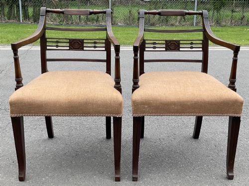 SET OF SIX GEORGIAN MAHOGANY DINING CHAIRS - ADDITIONAL PHOTO 8