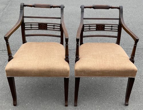 SET OF SIX GEORGIAN MAHOGANY DINING CHAIRS - ADDITIONAL PHOTO 9