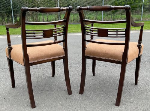 SET OF SIX GEORGIAN MAHOGANY DINING CHAIRS - ADDITIONAL PHOTO 11