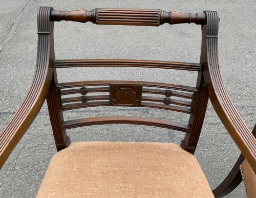 SET OF SIX GEORGIAN MAHOGANY DINING CHAIRS - ADDITIONAL PHOTO 13