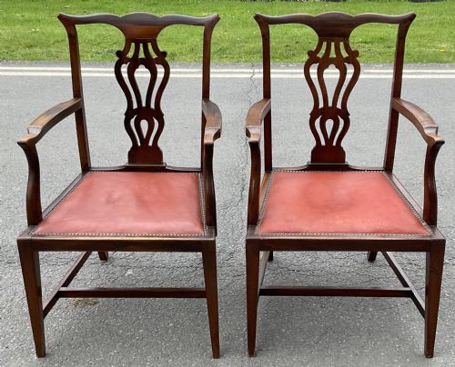 SET OF EIGHT EDWARDIAN MAHOGANY DINING CHAIRS - ADDITIONAL PHOTO 3