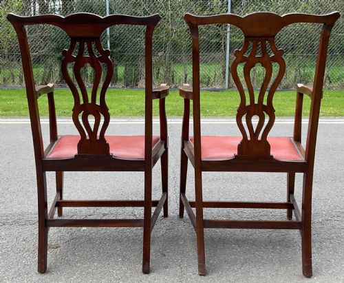 SET OF EIGHT EDWARDIAN MAHOGANY DINING CHAIRS - ADDITIONAL PHOTO 7