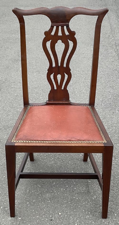 SET OF EIGHT EDWARDIAN MAHOGANY DINING CHAIRS - ADDITIONAL PHOTO 8