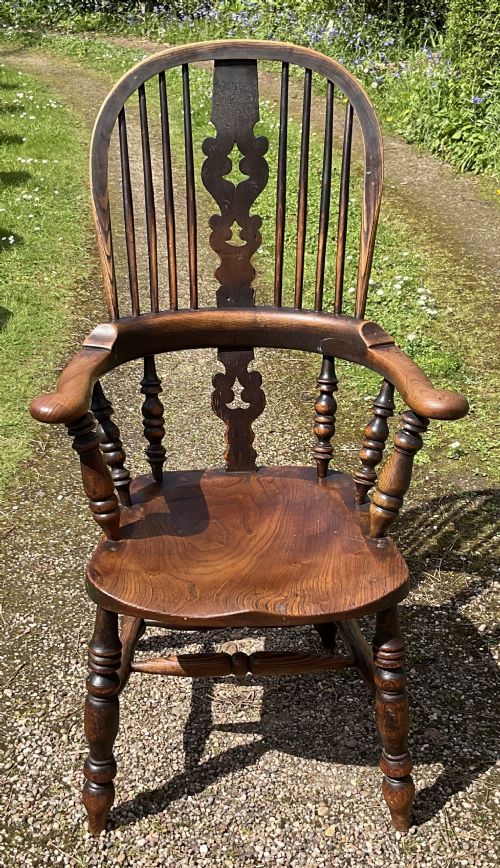 Windsor Elm Stickback Kitchen Armchair