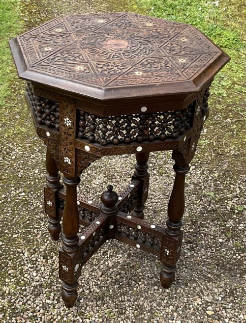 OCTAGONAL NORTH AFRICAN CENTRE TABLE - ADDITIONAL PHOTO 2