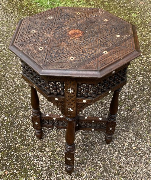 OCTAGONAL NORTH AFRICAN CENTRE TABLE - ADDITIONAL PHOTO 3
