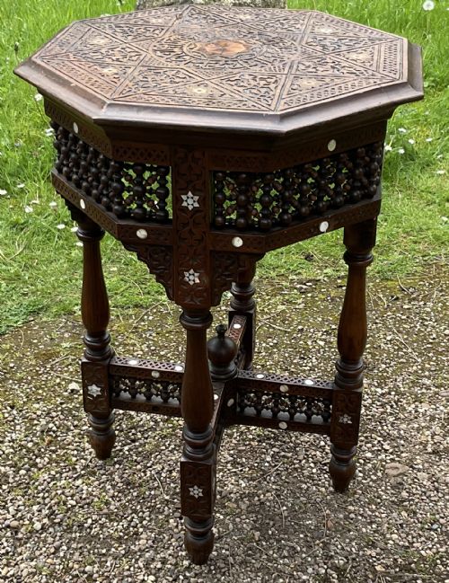 OCTAGONAL NORTH AFRICAN CENTRE TABLE - ADDITIONAL PHOTO 5