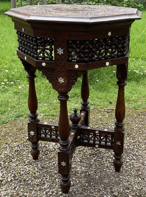 OCTAGONAL NORTH AFRICAN CENTRE TABLE - ADDITIONAL PHOTO 6