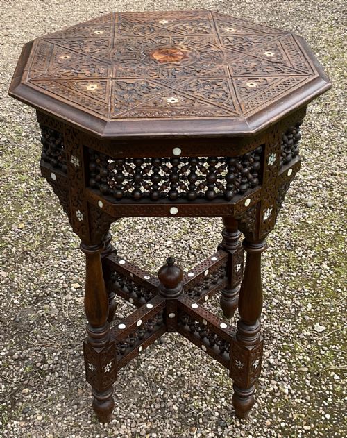 OCTAGONAL NORTH AFRICAN CENTRE TABLE - ADDITIONAL PHOTO 8