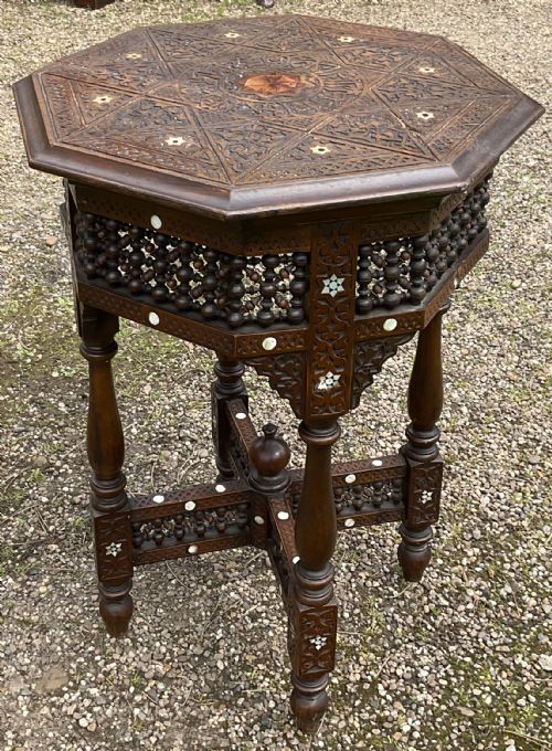 OCTAGONAL NORTH AFRICAN CENTRE TABLE - ADDITIONAL PHOTO 9