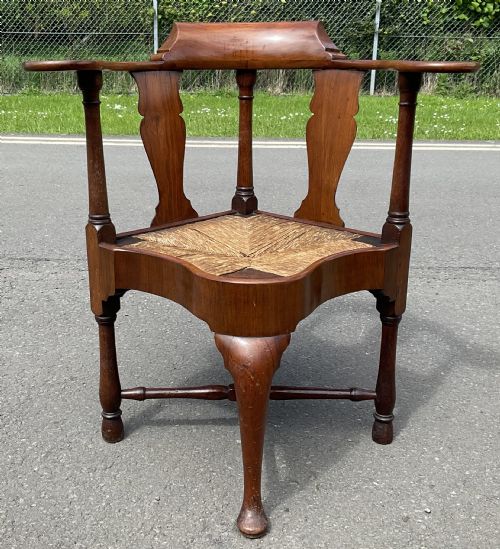 GEORGIAN MAHOGANY CORNER ARMCHAIR - ADDITIONAL PHOTO 2