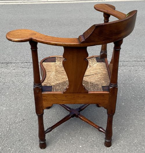 GEORGIAN MAHOGANY CORNER ARMCHAIR - ADDITIONAL PHOTO 4