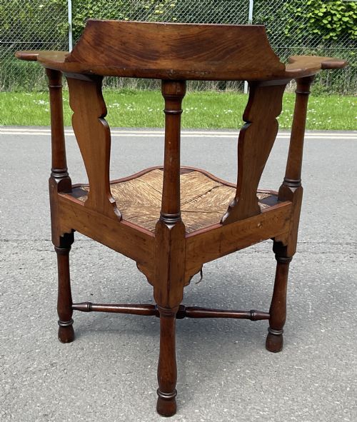 GEORGIAN MAHOGANY CORNER ARMCHAIR - ADDITIONAL PHOTO 5