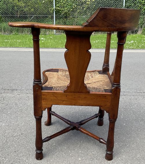 GEORGIAN MAHOGANY CORNER ARMCHAIR - ADDITIONAL PHOTO 6