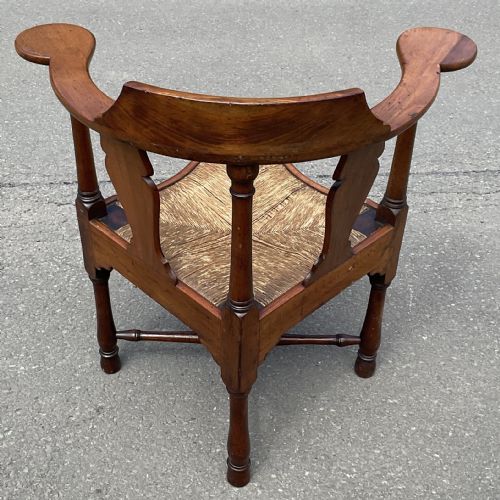 GEORGIAN MAHOGANY CORNER ARMCHAIR - ADDITIONAL PHOTO 7