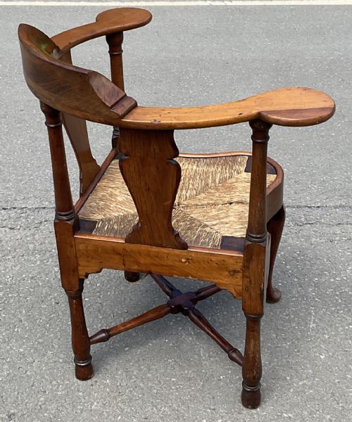 GEORGIAN MAHOGANY CORNER ARMCHAIR - ADDITIONAL PHOTO 8