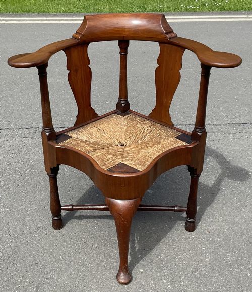 GEORGIAN MAHOGANY CORNER ARMCHAIR - ADDITIONAL PHOTO 11