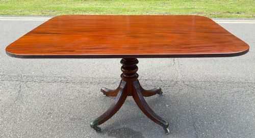 GEORGIAN MAHOGANY PEDESTAL BREAKFAST TABLE TO SEAT EIGHT - ADDITIONAL PHOTO 7