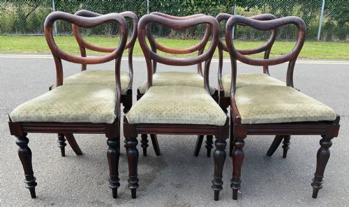 SET OF SIX VICTORIAN ROSEWOOD DINING CHAIRS - ADDITIONAL PHOTO 2
