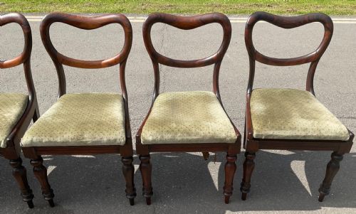 SET OF SIX VICTORIAN ROSEWOOD DINING CHAIRS - ADDITIONAL PHOTO 8