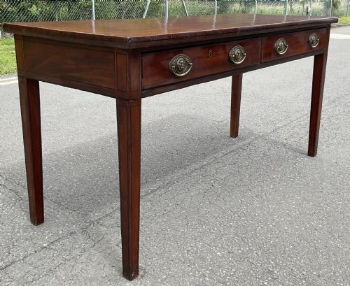 GEORGIAN MAHOGANY SERVING TABLE - ADDITIONAL PHOTO 4