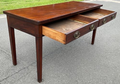 GEORGIAN MAHOGANY SERVING TABLE - ADDITIONAL PHOTO 11