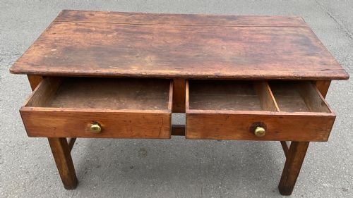 VICTORIAN PINE KITCHEN TABLE - ADDITIONAL PHOTO 7