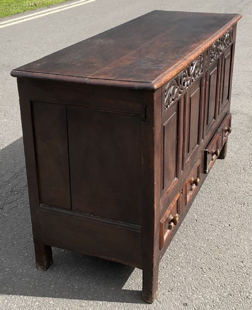 GEORGIAN LARGE OAK MULE CHEST - ADDITIONAL PHOTO 3