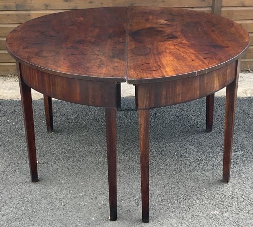 PAIR OF GEORGIAN MAHOGANY DEND CONSOLE TABLES - ADDITIONAL PHOTO 7