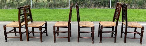 SIX GEORGIAN ELM SPINDLEBACK CHAIRS - ADDITIONAL PHOTO 8