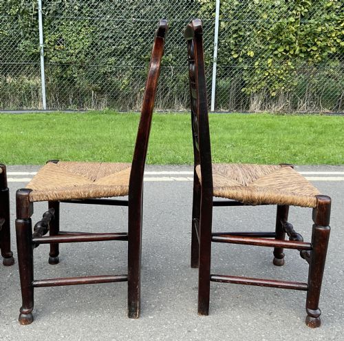 SIX GEORGIAN ELM SPINDLEBACK CHAIRS - ADDITIONAL PHOTO 11