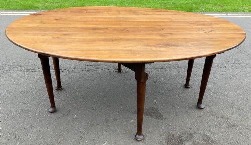HUGE GEORGIAN MAHOGANY DROPLEAF DINING TABLE - ADDITIONAL PHOTO 1