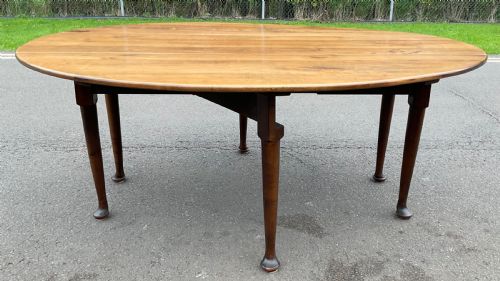 HUGE GEORGIAN MAHOGANY DROPLEAF DINING TABLE - ADDITIONAL PHOTO 3