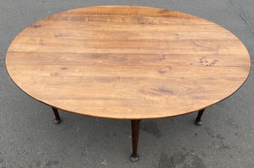 HUGE GEORGIAN MAHOGANY DROPLEAF DINING TABLE - ADDITIONAL PHOTO 4
